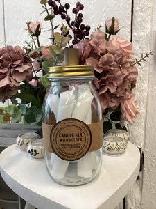 Candle Jar With Holder