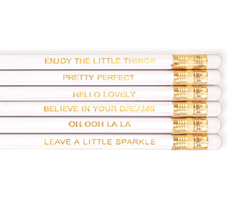 Pretty Perfect Pack of 6 Pencils