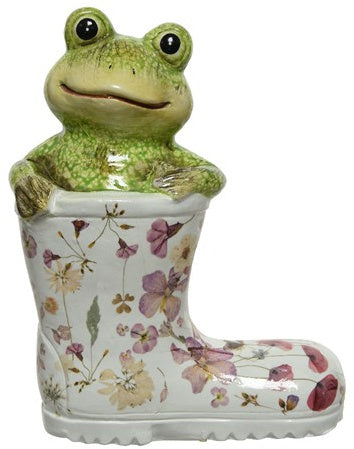 Terracotta Frog In A Welly