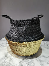 Load image into Gallery viewer, Black and Gold Toulouse Sequin Basket - Large