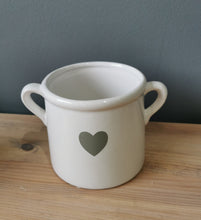Load image into Gallery viewer, Ceramic Glazed Pots With Heart, Various Colours And Sizes