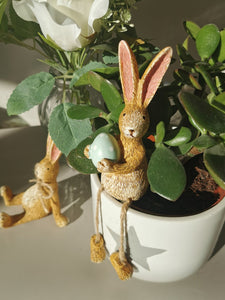 Easter Rabbit With Green Egg (Sitting)