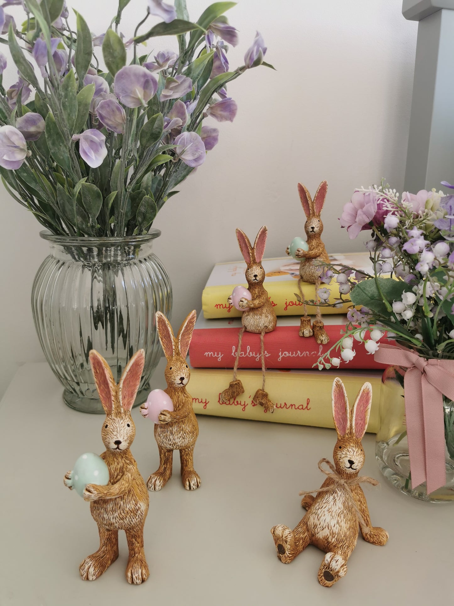 Easter Rabbit With Green Egg (Sitting)