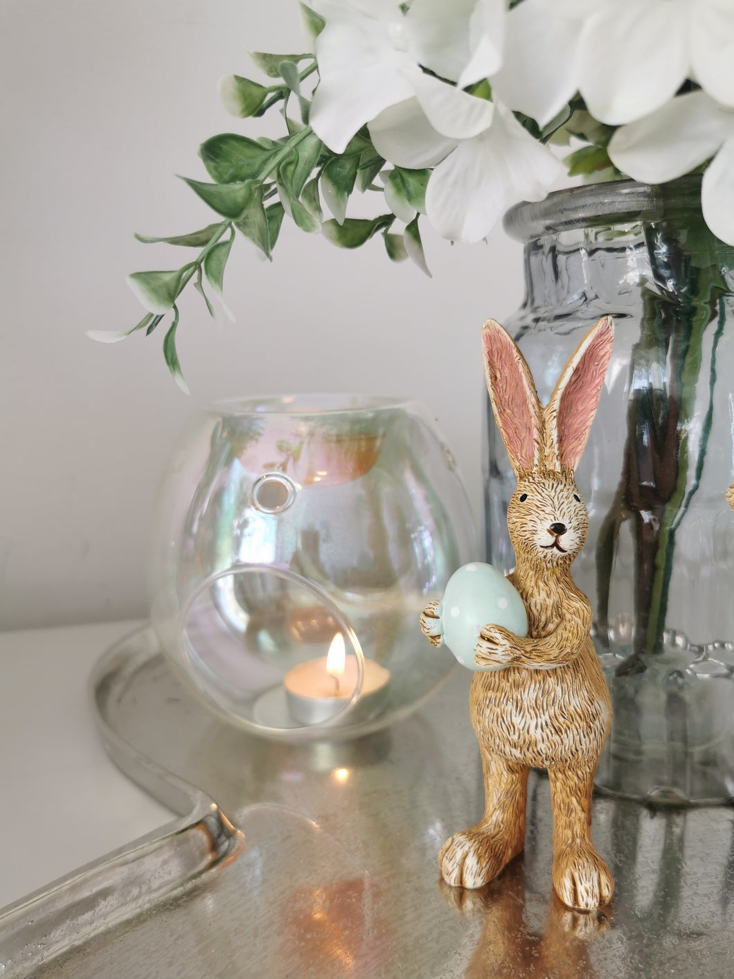 Easter Rabbit With Green Egg (Standing)