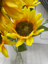 Load image into Gallery viewer, Sunflower Arrangement In Large Glass Cylinder Vase