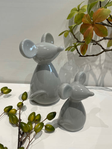 Grey Mice Ornaments - Two Sizes