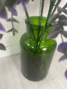 Large Green Funnel Neck Vase