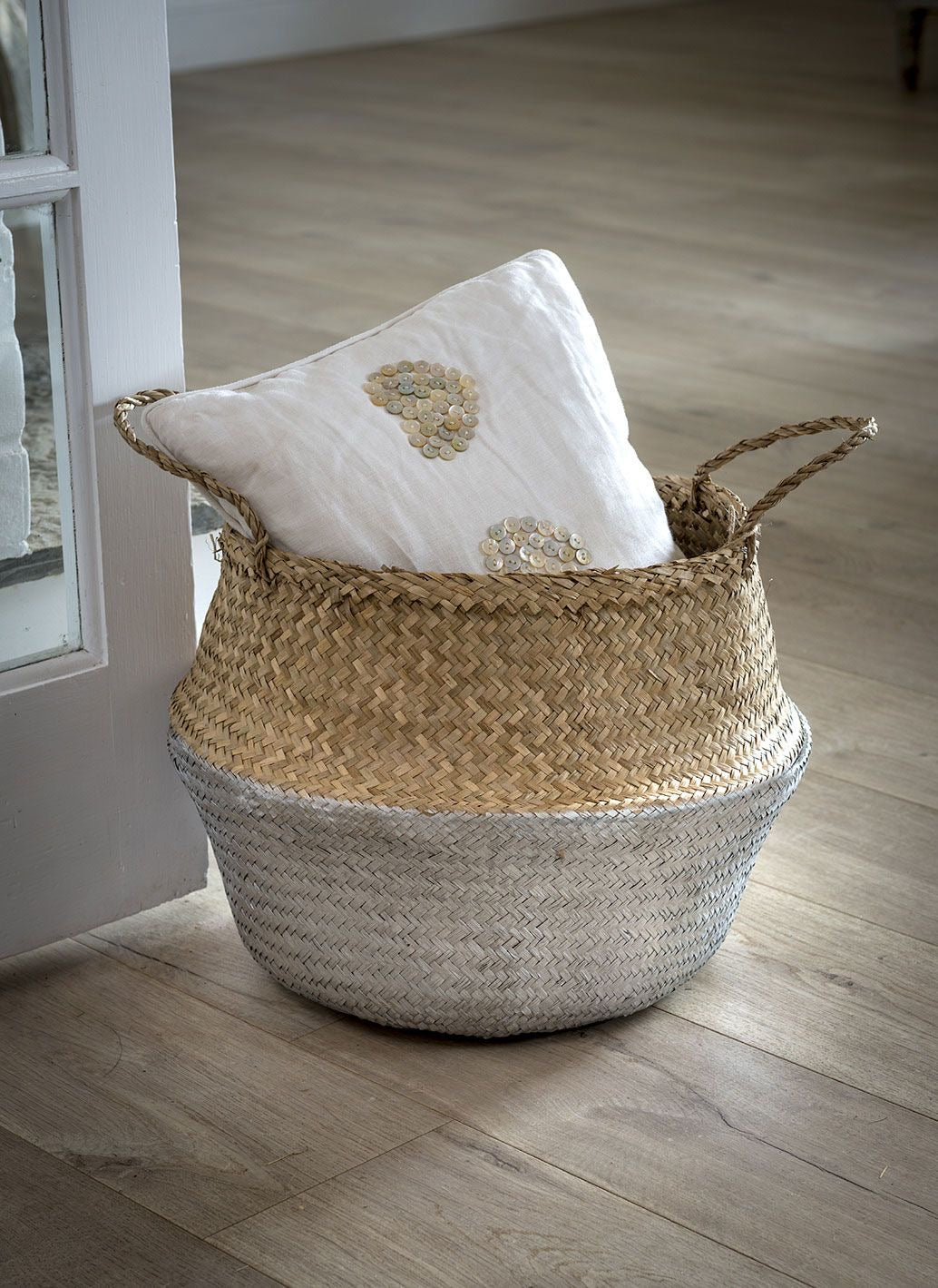 Silver Dip Seagrass Basket