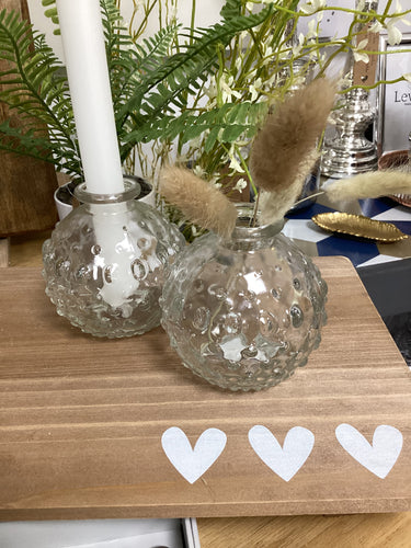 Mini Round Glass Bud Vase