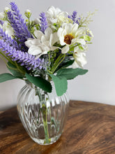 Load image into Gallery viewer, Lavender And Daisy Floral Arrangement In Vase
