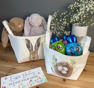 Cream Easter Baskets - Two Options